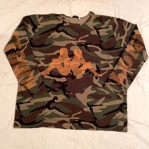 FAITH CONNEXION Oversized Camouflage Kappa Sweatshirt - XS (very oversized)